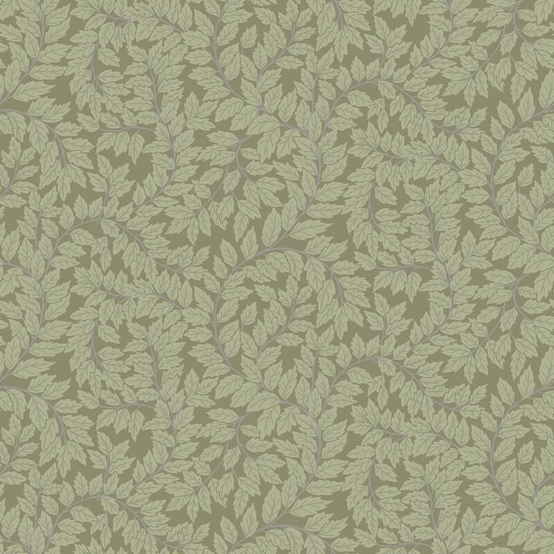 A-Street Prints Lindlov Moss Leafy Vines Wallpaper