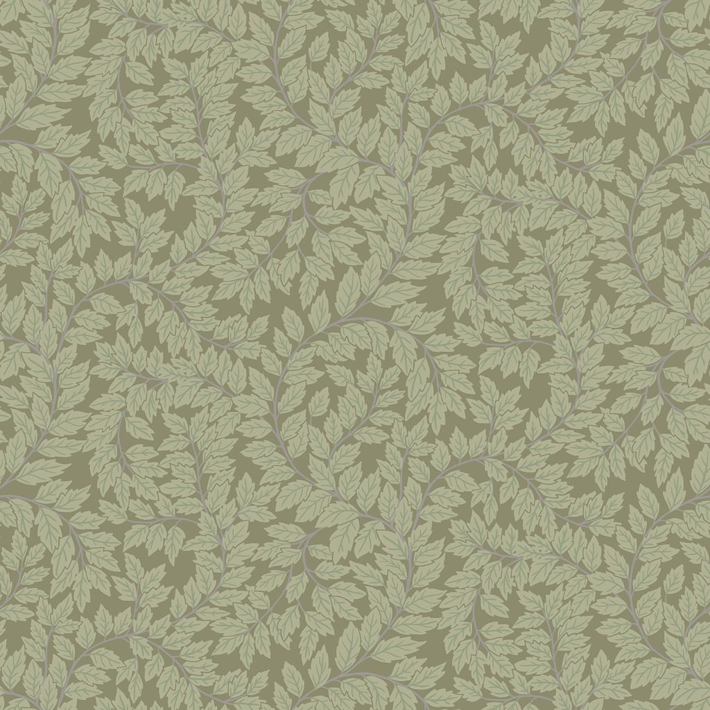 A-Street Prints Lindlov Moss Leafy Vines Wallpaper