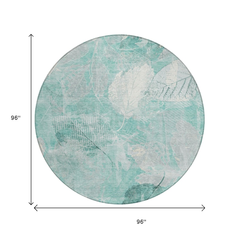 HomeRoots Floral Transitional Rectangle Outdoor Rug