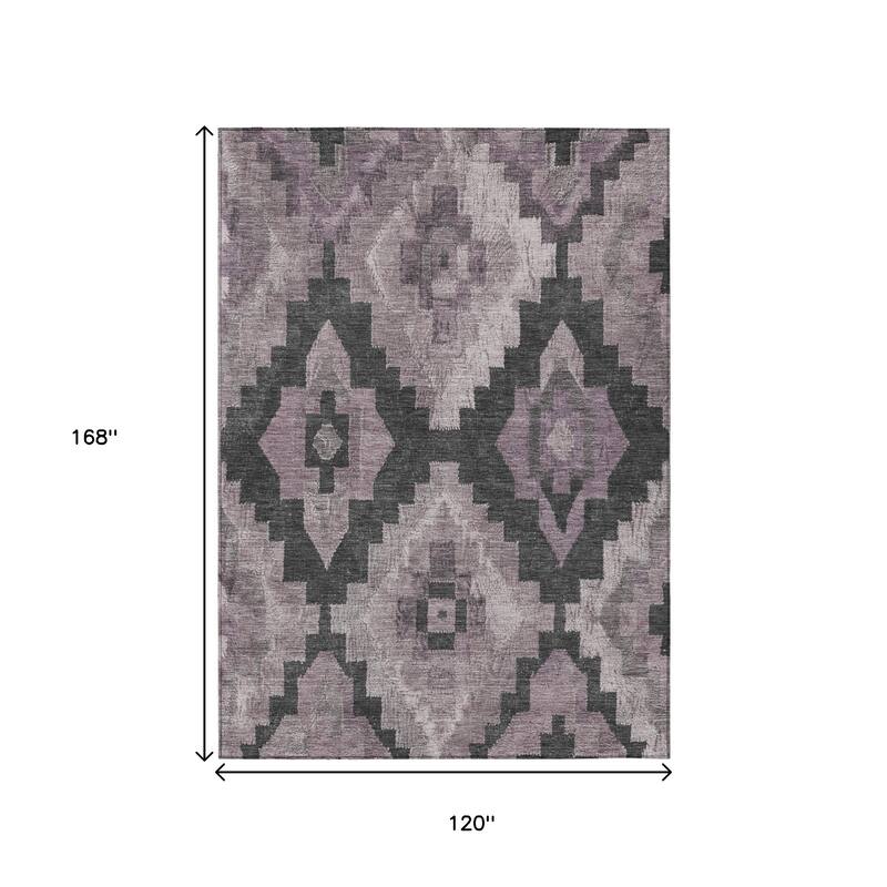 HomeRoots Aztec Transitional Rectangle Outdoor Rug