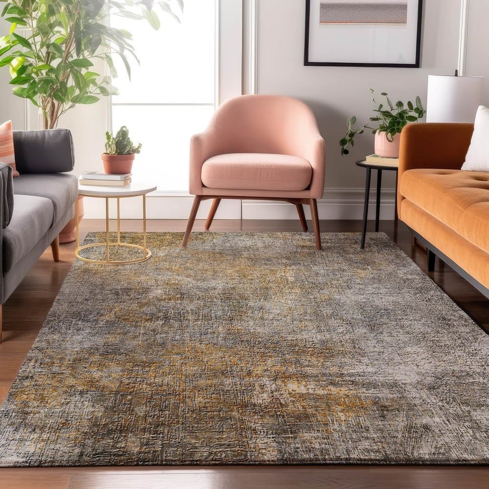 Premium Washable Super Soft Solid Abstract Mayfield Rug