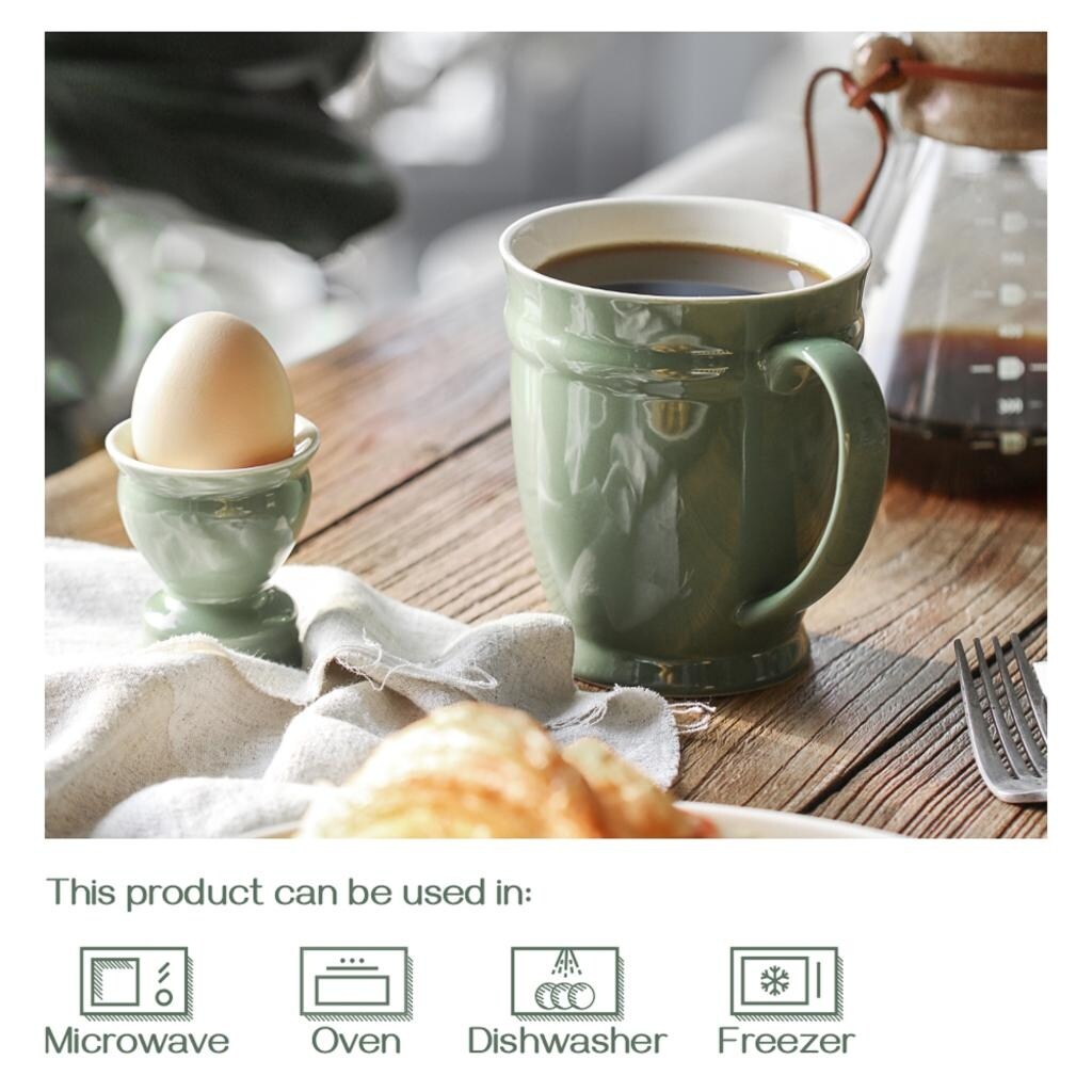 DOWAN Porcelain Coffee Mugs Set, 16 Oz Coffee Mug Set of 6 with Handle -  Bed Bath & Beyond - 33423475