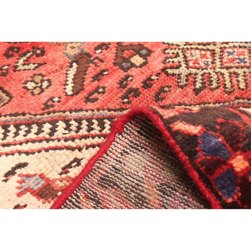 ECARPETGALLERY Hand-knotted Andelz Red Wool Rug - 3'11 x 7'4