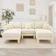 Option Beige- 3-Seater-2 Ottoman