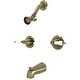 preview thumbnail 13 of 17, Kingston Brass Magellan Tub and Shower Trim with Single Function