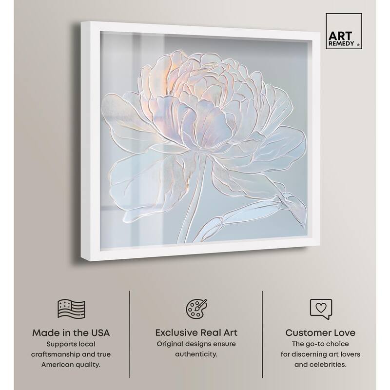 Embossed Flower II Shadowbox by Art Remedy