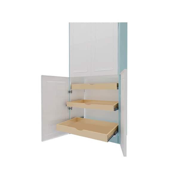 slide 2 of 4, CabinetRTA DIY Slide Out Cabinet Shelf Pull-Out Wood Drawer Storage