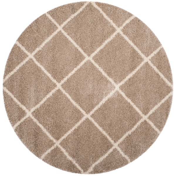 SAFAVIEH Hudson Shag Estella Diamond Trellis 2-inch Thick Rug