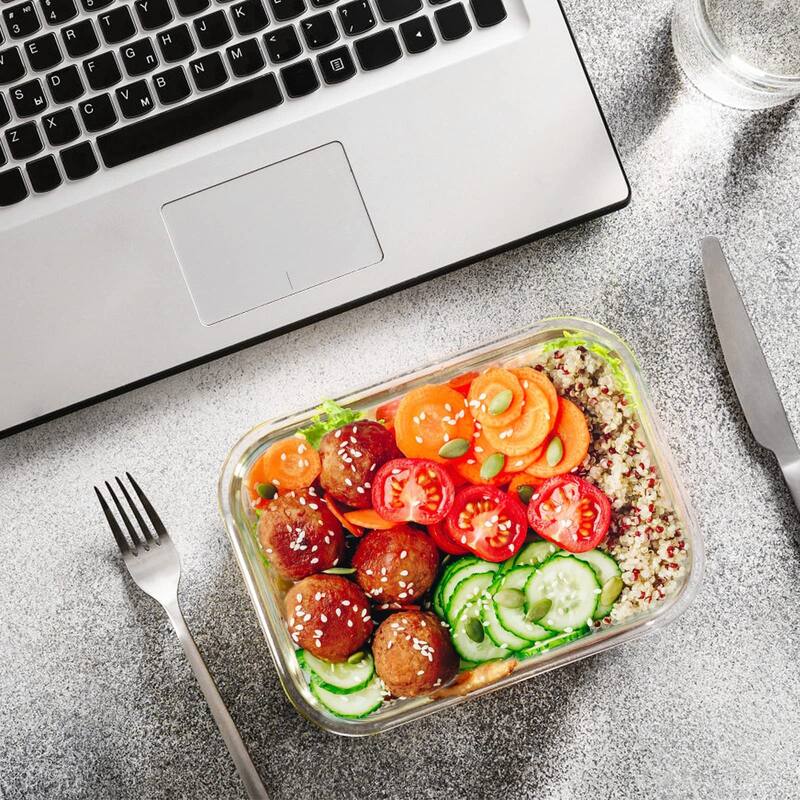 24-Piece Glass Food Storage Containers with Upgraded Snap Locking Lids,Glass Meal Prep Containers Set