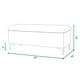 preview thumbnail 11 of 10, Madelyn 49" Polyester Woven Fabric Upholstered Storage Bench