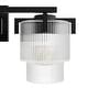 preview thumbnail 7 of 5, Hunter + Jasmine Roth Ontario Ribbed Glass 3-Light Bathroom Vanity Wall Light - Modern Transitional - Damp Rated