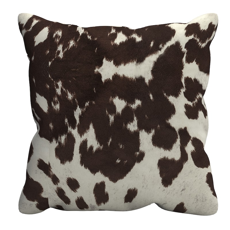 Decor Cow Hide Print 18 Inch Throw Pillow by iNSPIRE Q Bold (set of 2)