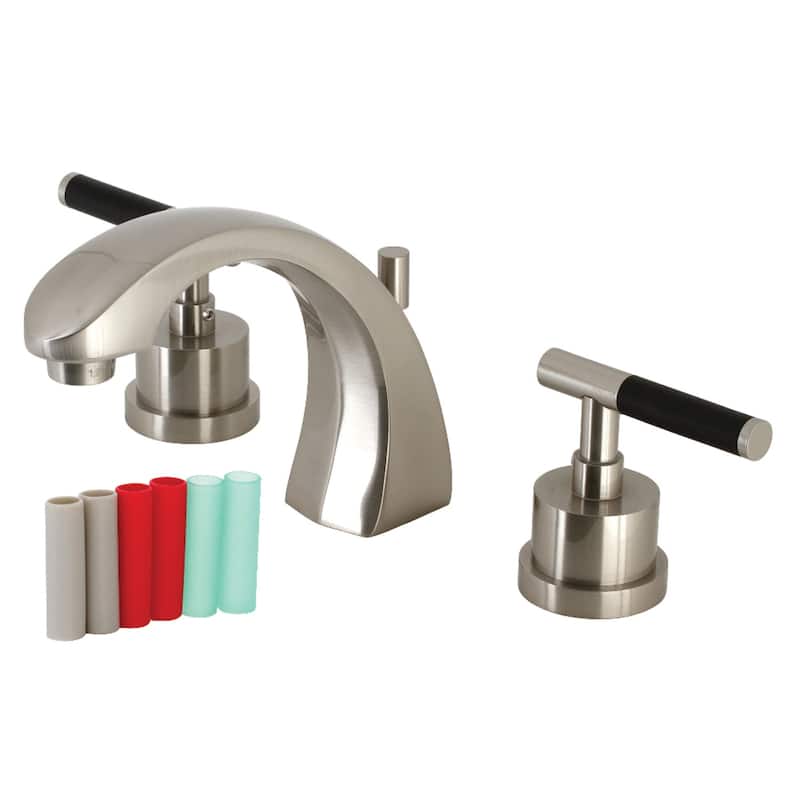 Kingston Brass Kaiser 8 in. Widespread Bathroom Faucet - Brushed Nickel