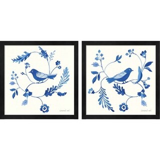 Danhui Nai 'Songbird Celebration' Framed Art (Set of 2)