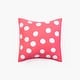 preview thumbnail 2 of 3, Cottage Home Laila Hot Pink Dot Cotton 16 Inch Throw Pillow
