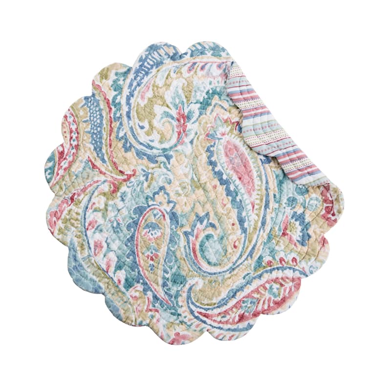 Maisie Round Placemats Set of 6, 17"