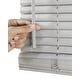 preview thumbnail 3 of 6, Chicology Light Filtering Cordless Vinyl Mini Window Blinds - 1" Slats - Gray 36 - 84" Height Sizes