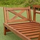 preview thumbnail 49 of 48, Cambridge Casual West Lake Convertible Wood Outdoor Sofa Daybed