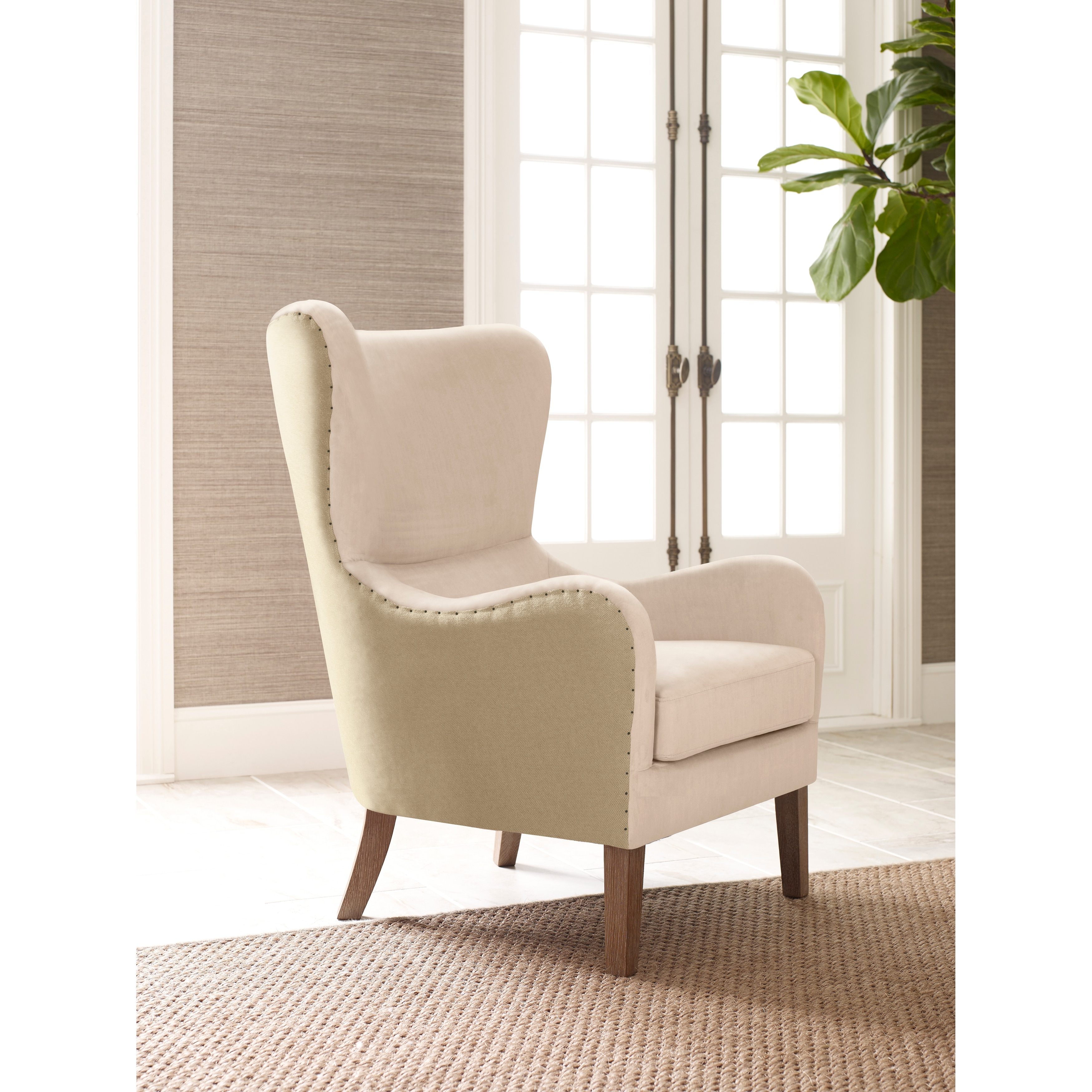 elle decor wingback chair