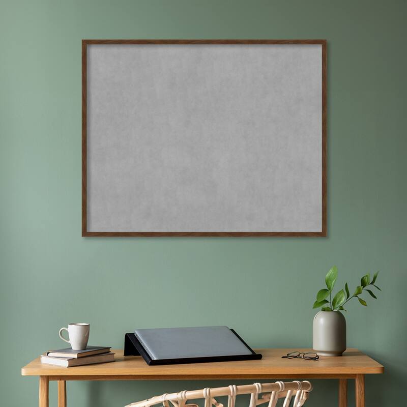 Amanti Art Carlisle Brown Narrow Framed Magnetic Board
