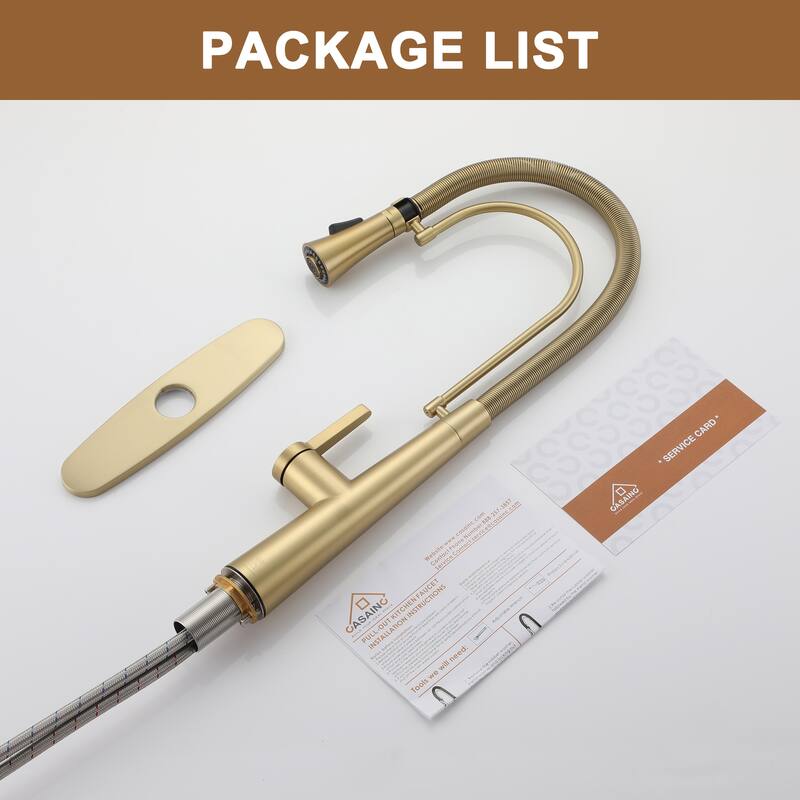 Spring Kitchen Sink Faucet with Detachable Towel Rack, Kitchen Faucet for Kitchen Sink