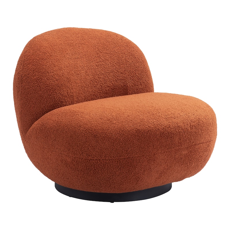 Myanmar Accent Chair Burnt Orange - 29.9" W x 31.5" D x 26.8" H