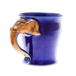 handmade pottery stoneware 10 oz purple mug