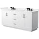 Option White / White Quartz Top / Matte Black Hardware