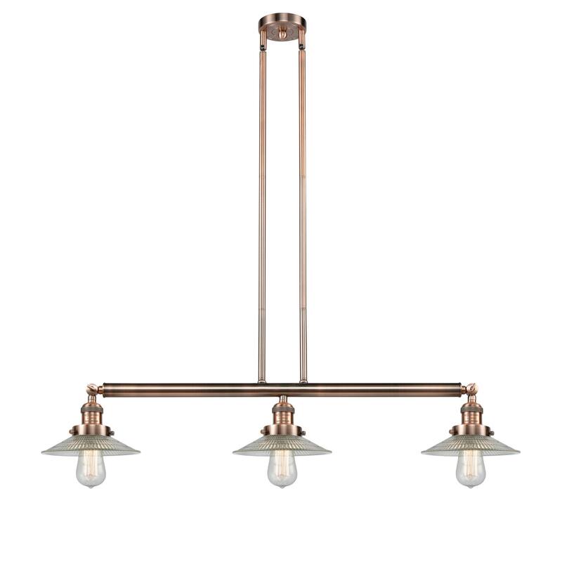 Innovations Lighting Halophane 3 Light 41" Wide Linear Chandelier