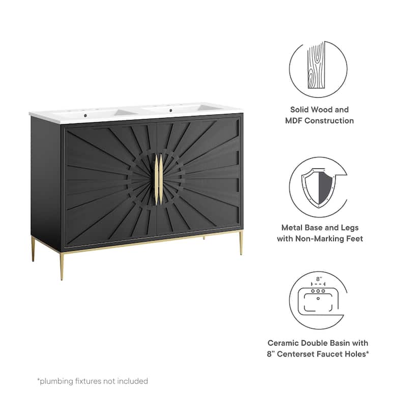 Awaken 48" Double Sink Bathroom Vanity