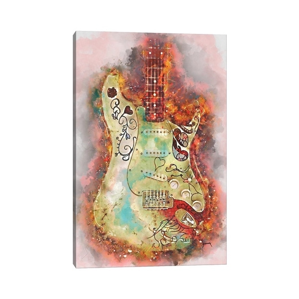 iCanvas "Hendrix's Monterey Guitar" by Pop Cult Posters Canvas Print. Opens flyout.