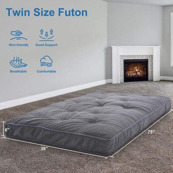 DoCred Daybed Mattress Memory Foam Futon Mattress(Frame Not Included) - Twin-Size