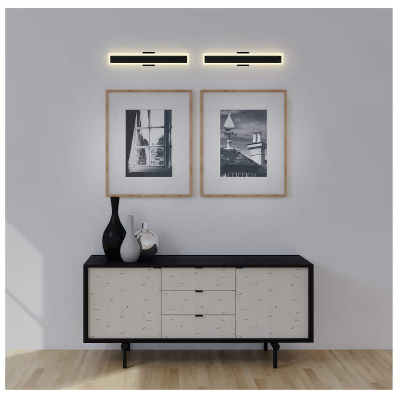 Malibu LED Integrated Black Outdoor Wall Light