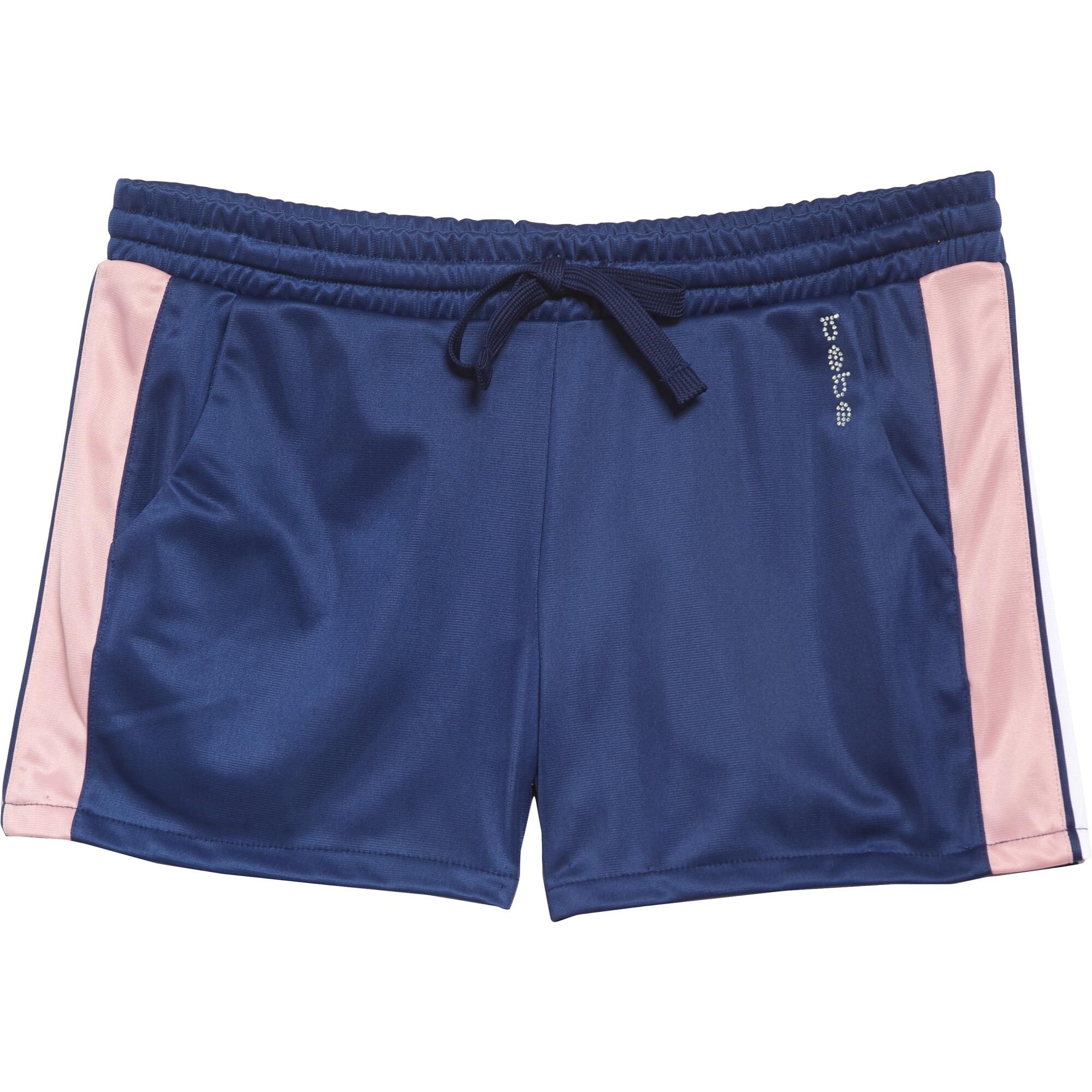 Bebe Sport Women S Striped Tricot Activewear Workout Fitness Logo Track Shorts True Navy W Zephyr Overstock Bebe Sport Women S Striped Tricot Activewear Workout Fitness Logo Track Shorts True Navy W Zephyr Overstock