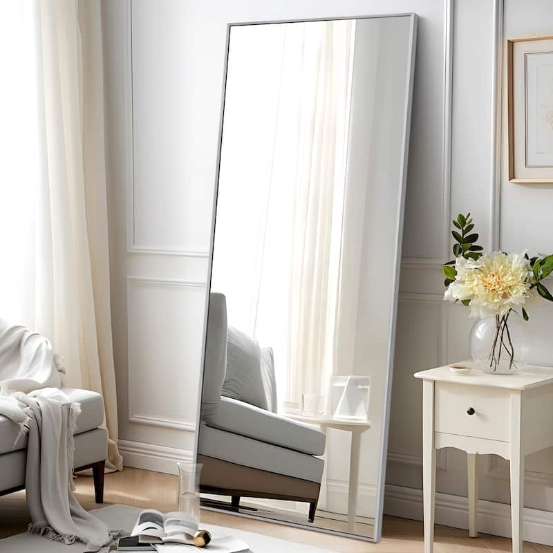 Dovelina Modern Full Length Floor Mirror - Freestanding Vanity Mirror for Bathroom or Living Space