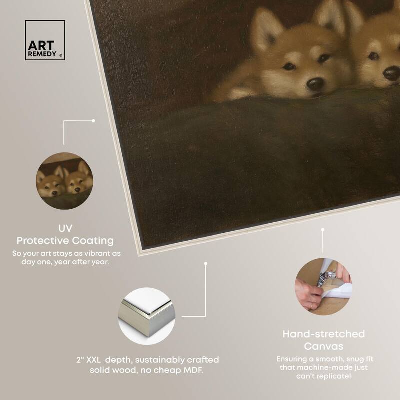 Rustic Dog Days Canvas by Art Remedy