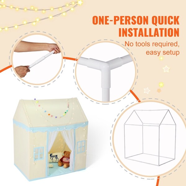 Kids Play Tent for Indoor and Outdoor, Yurt Tent for Boys