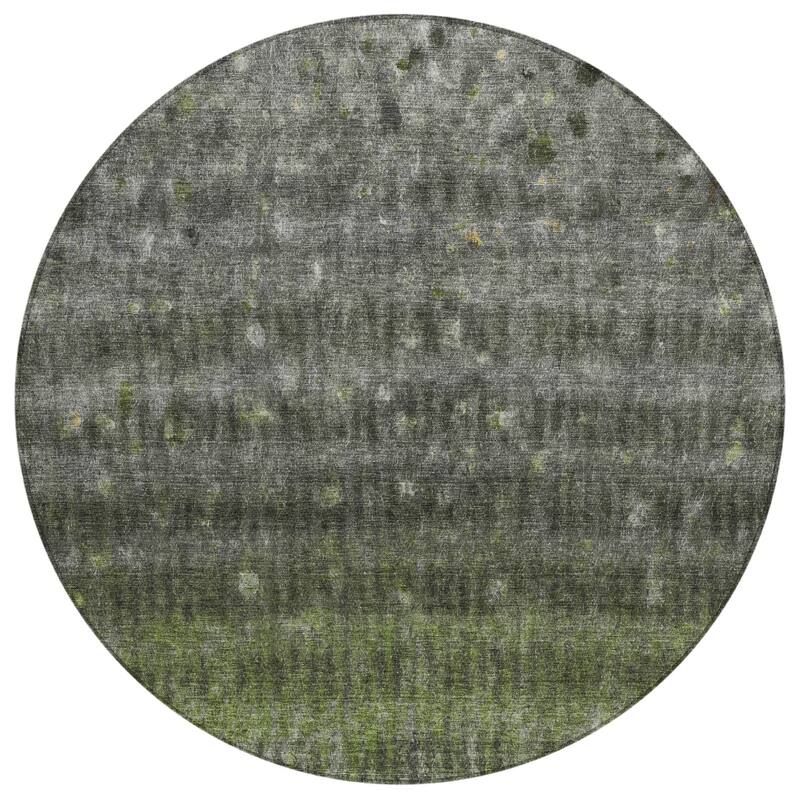 Machine Washable Indoor/ Outdoor Abstract Ombre Chantille Rug