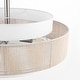 preview thumbnail 2 of 14, GetLedel 5-Light Double Shaded Drum Chandelier