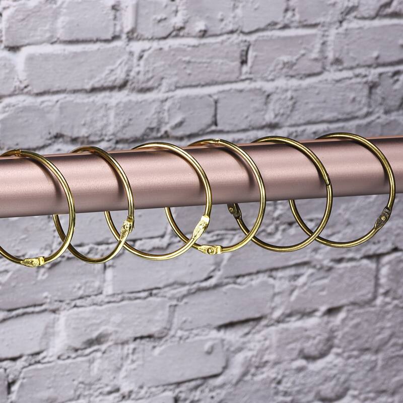 Shower Curtain Rings, 24pcs Loose Leaf Binder Rings