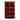Red Large Buffalo Check Pillar 3x5" - 5" high by 3" in diameter