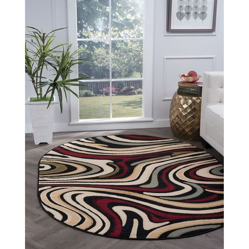 Lagoon Modern & Contemporary Abstract Indoor Area Rug