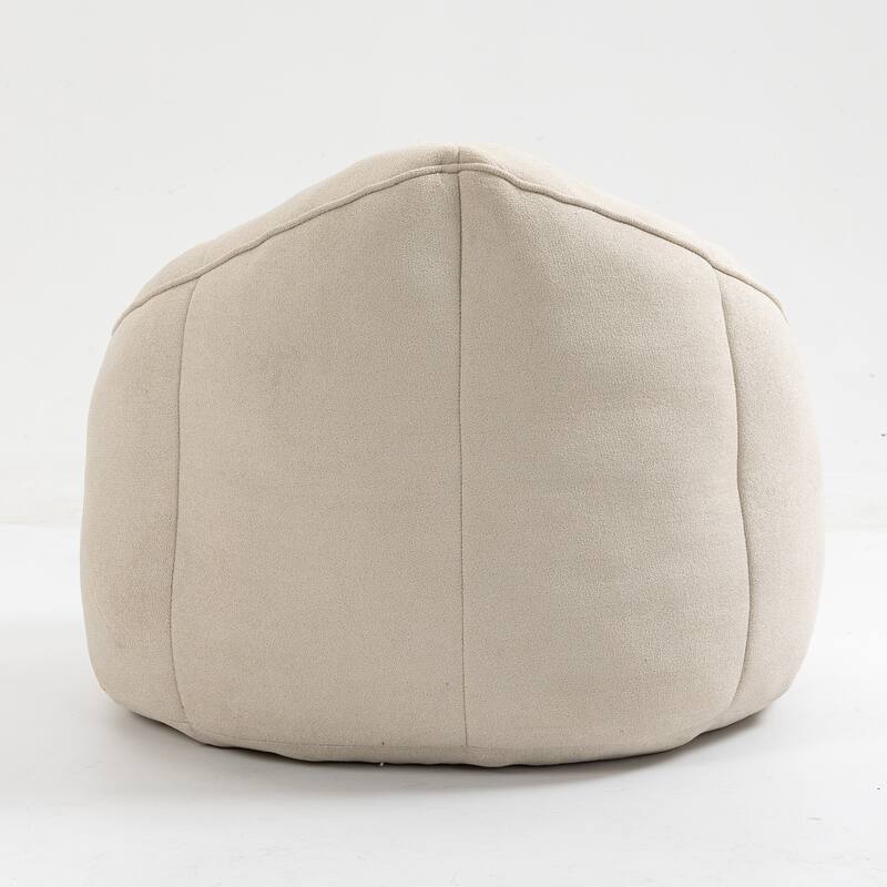 Bedding Bean Bag Sofa Chair High Pressure Foam Bean Bag Chair Adult Material with Padded Foam Padding Compressed With Footrest