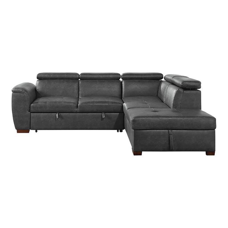 Freemont & Park Zephyr 2-Piece Sectional with Pull-out Bed and Right Chaise