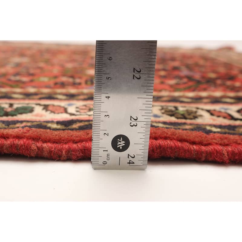 ECARPETGALLERY Hand-knotted Andelz Red Wool Rug - 2' 7" x 9' 4"