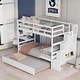 preview thumbnail 23 of 21, Twin over Twin Bunk Beds with Stairway Storage