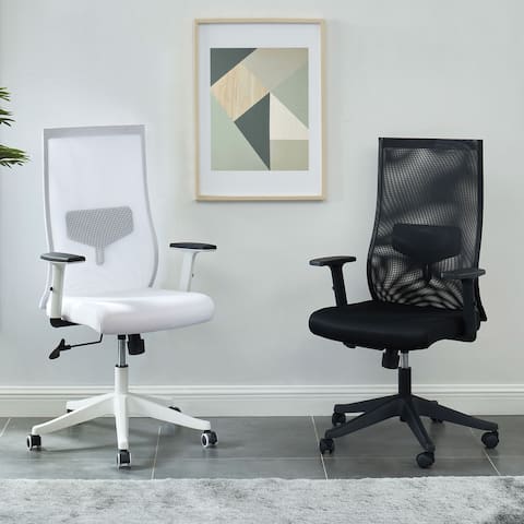Furniture of America Tane Contemporary Height Adjustable Desk Chair