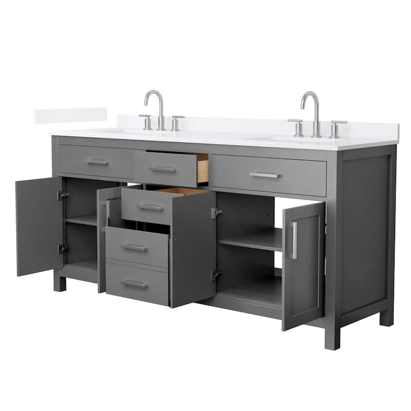 Wyndham Collection WCG2424-72D-QTZ-US3MXX Beckett 72" Free Standing