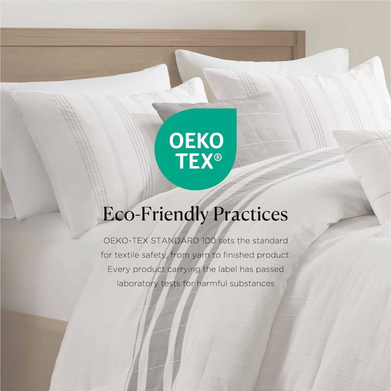 Harbor House Morgan 6 Piece Cotton Jacquard Oversized Comforter Set