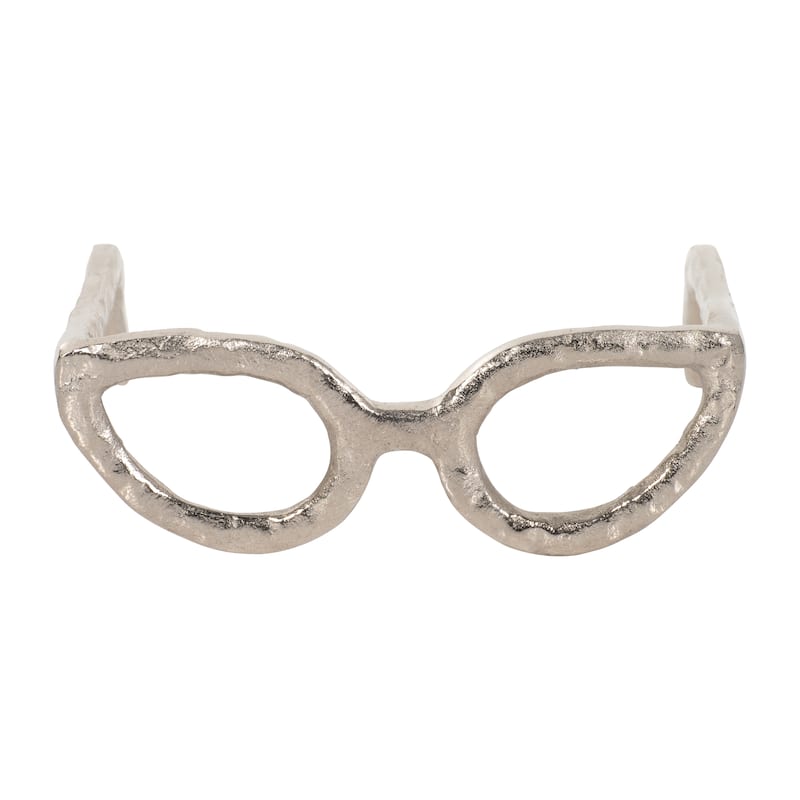 Sagebrook Home Abstract Modern Metal Glasses Aluminum Sculpture Decorative Object
